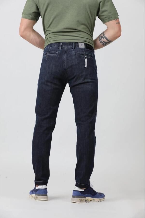 Re-Hash Denim Chinos Stijlvolle Jeans Blue Heren - Foto 2