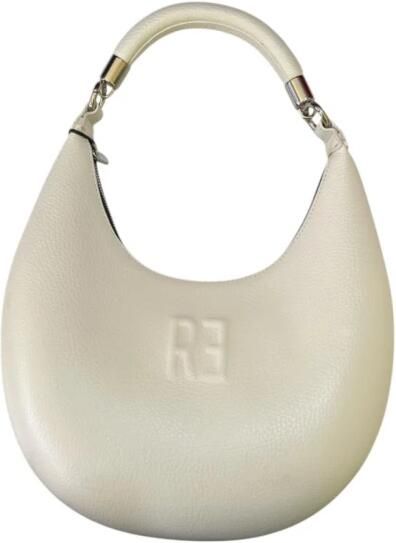 Rebelle Leren schoudertas met ritssluiting White Dames