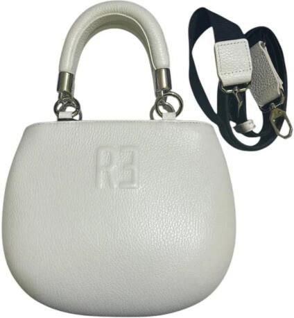 Rebelle Witte leren tas met rits White Dames - Foto 2