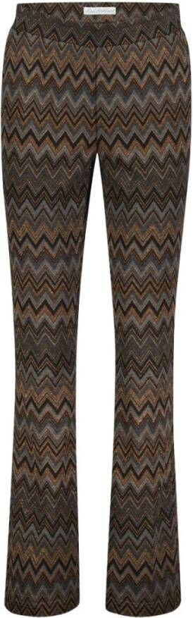 Red Button broek Srb4128 Bibette Zigzag Bruin Dames
