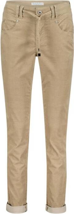 Red Button broek Srb4086 Relax Fine Cord Clay Grijs Dames