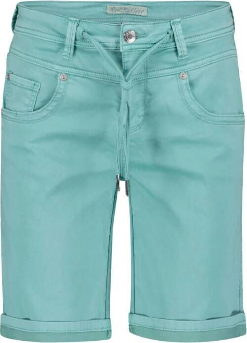 Red Button Casual Shorts Blauw Dames