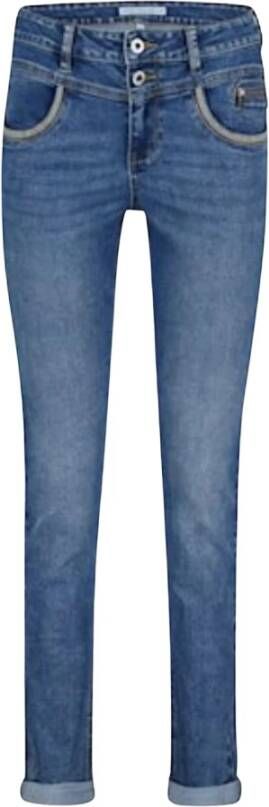 Red Button Sienna Embroidery Blauw Dames