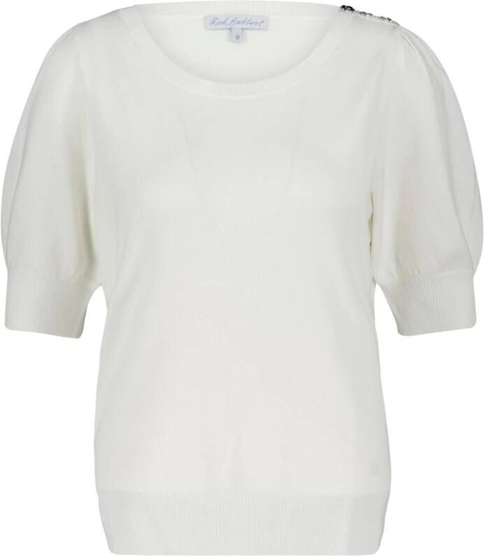 Red Button sweet puff Wit Dames