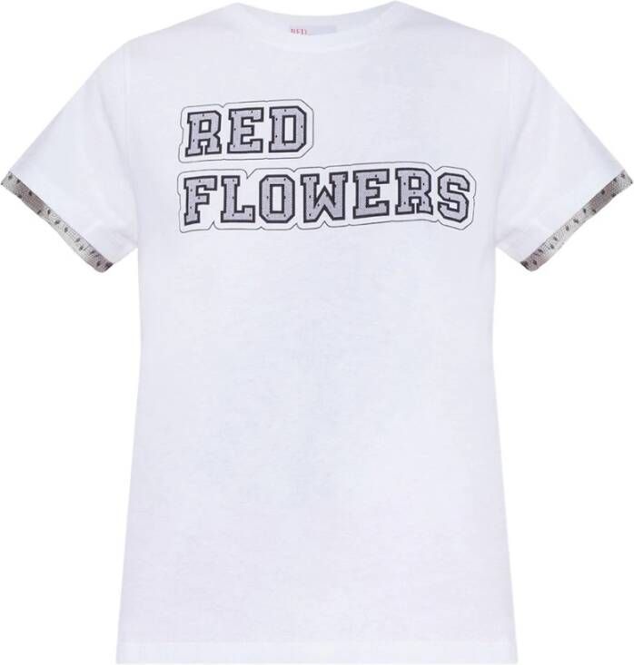 RED Valentino Bedrukt t-shirt Wit Dames