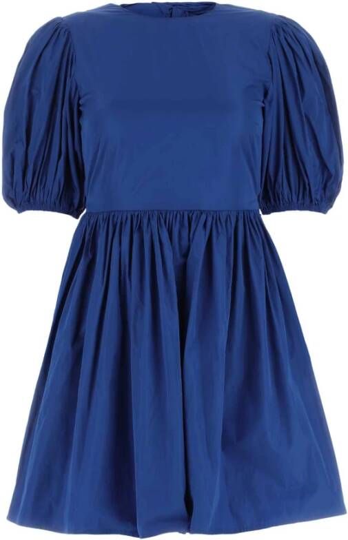 RED Valentino Blauwe polyester mini -jurk Blauw Dames
