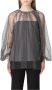 RED Valentino Blouse met Soft Point voor vrouwen Gray Dames - Thumbnail 1