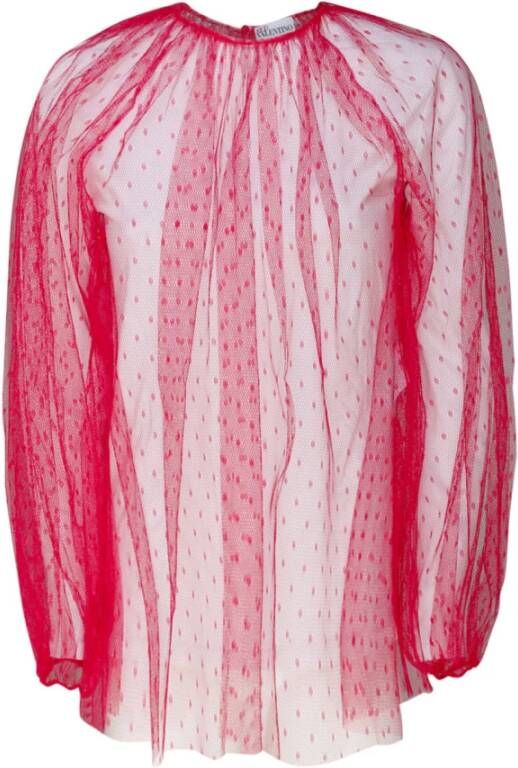 RED Valentino Fuchsia Overhemden van R.e.d. Valentino Pink Dames