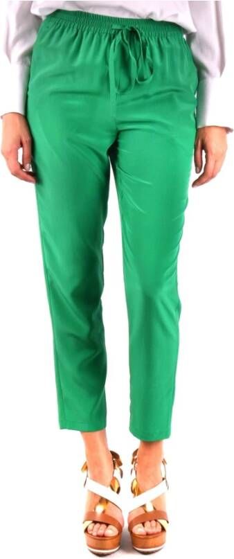 RED Valentino Groene hoog getailleerde sportieve broek Green Dames