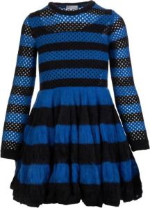 RED Valentino Crochet knit dress Blauw Dames