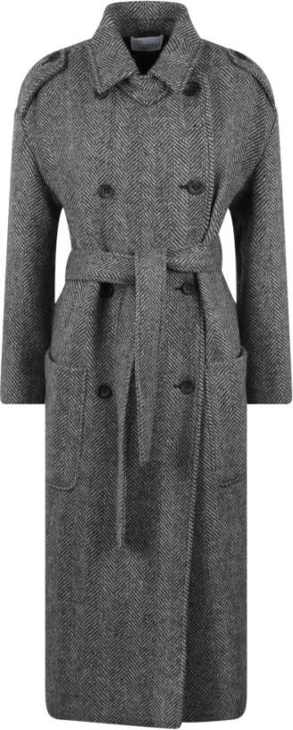 RED Valentino Double-Breasted Coats Grijs Dames