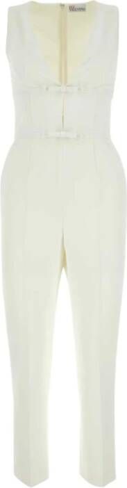 RED Valentino Ivoor stretch twill jumpsuit White Dames