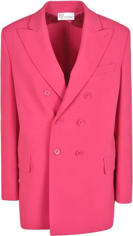 RED Valentino Dubbelrijige blazer Pink Dames