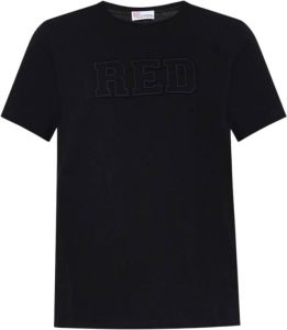 RED Valentino Katoenen T-shirt Zwart Dames