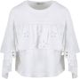 RED Valentino Knip Flower T-shirt uit Wit Dames - Thumbnail 1