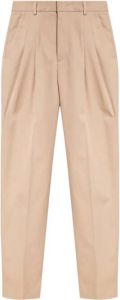 RED Valentino Pleat-front trousers Beige Dames