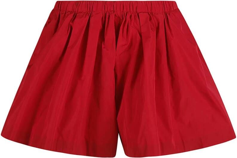 RED Valentino Façon Crisp Taffetas Shorts Red Dames