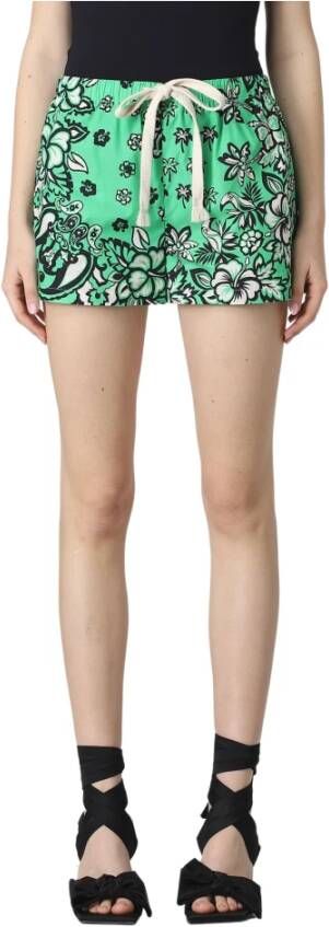 RED Valentino Speelse Bandana Print Shorts Green Dames