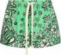 RED Valentino Speelse Bandana Print Shorts Green Dames - Thumbnail 3