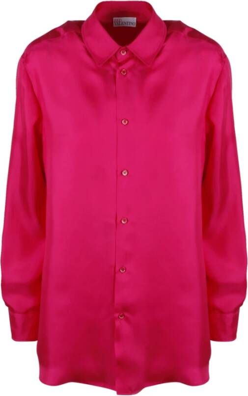 RED Valentino Silk Shirt Roze Dames