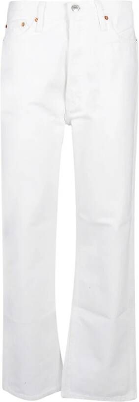 Re Done 90s High Rise Loose Jeans White Dames