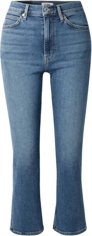 Re Done Cropped Jeans Blauw Dames