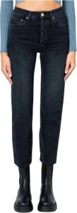 Re Done Cropped Jeans Zwart Dames
