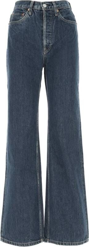 Re Done Klassieke Flared Jeans voor Vrouwen Blue Dames