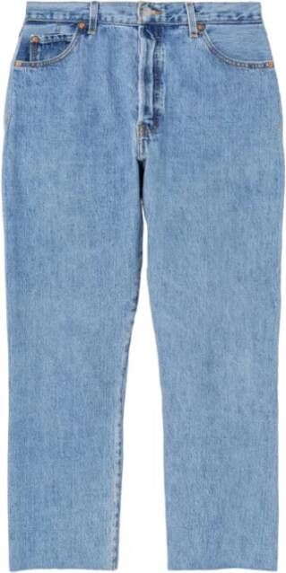 Re Done Jeans Blauw Dames