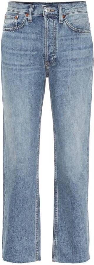 Re Done Jeans High Rise Fornepipe Blauw Dames