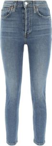 Re Done Skinny Jeans Blauw Dames