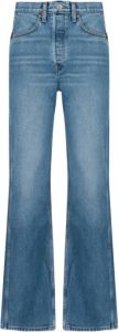 Re Done Straight Trousers Blauw Dames