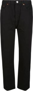 Re Done Straight Trousers Zwart Dames