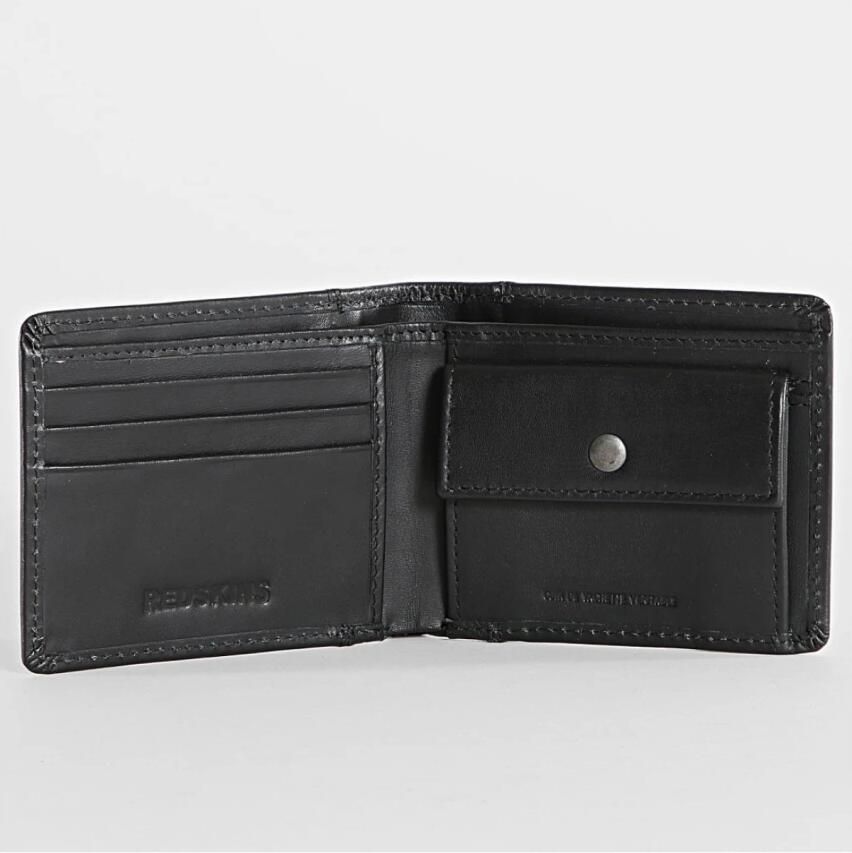 Redskins Noma natuurlijk lederen portemonnee Black Heren