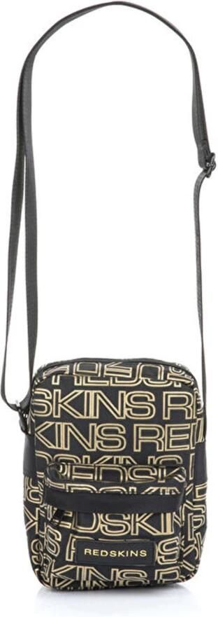 Redskins Textiele schoudertas met gouden logomotief Black Heren - Foto 5