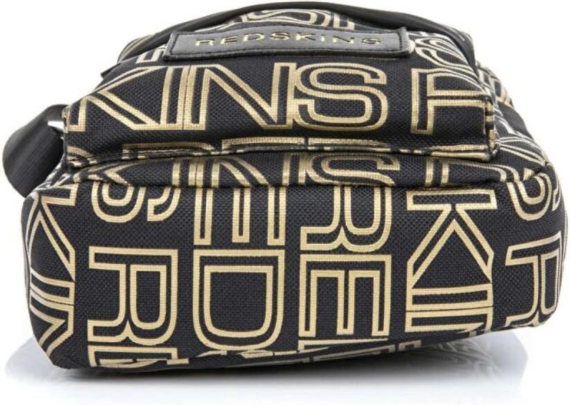 Redskins Textiele schoudertas met gouden logomotief Black Heren - Foto 2