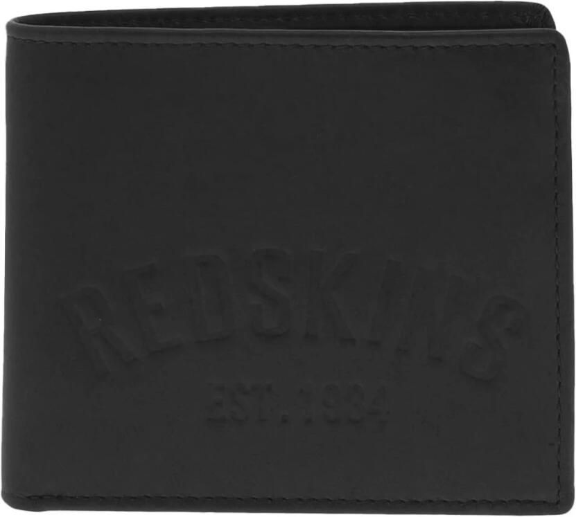 Redskins Zwarte leren portemonnee Orlando Black Heren