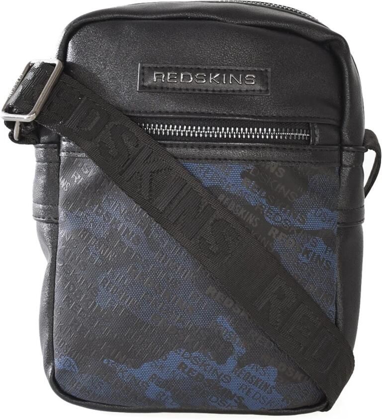 Redskins Zwarte Schoudertas met Metalen Logo Black Heren