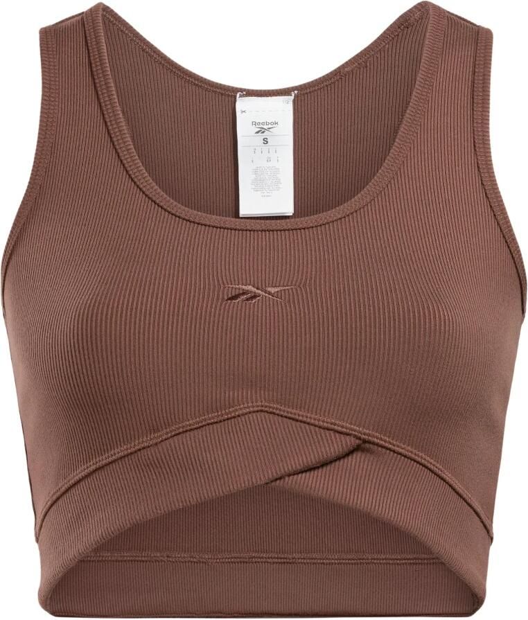 Reebok Studio Crop Tank Top Brown- Dames Brown - Foto 6