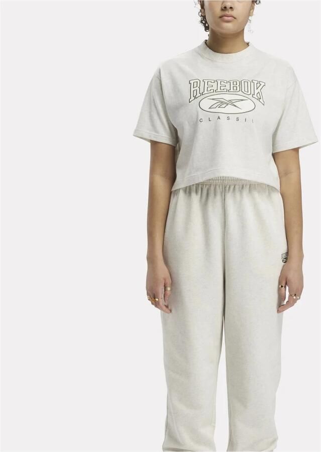 Reebok T-shirt met geborduurd logo Beige - Foto 5