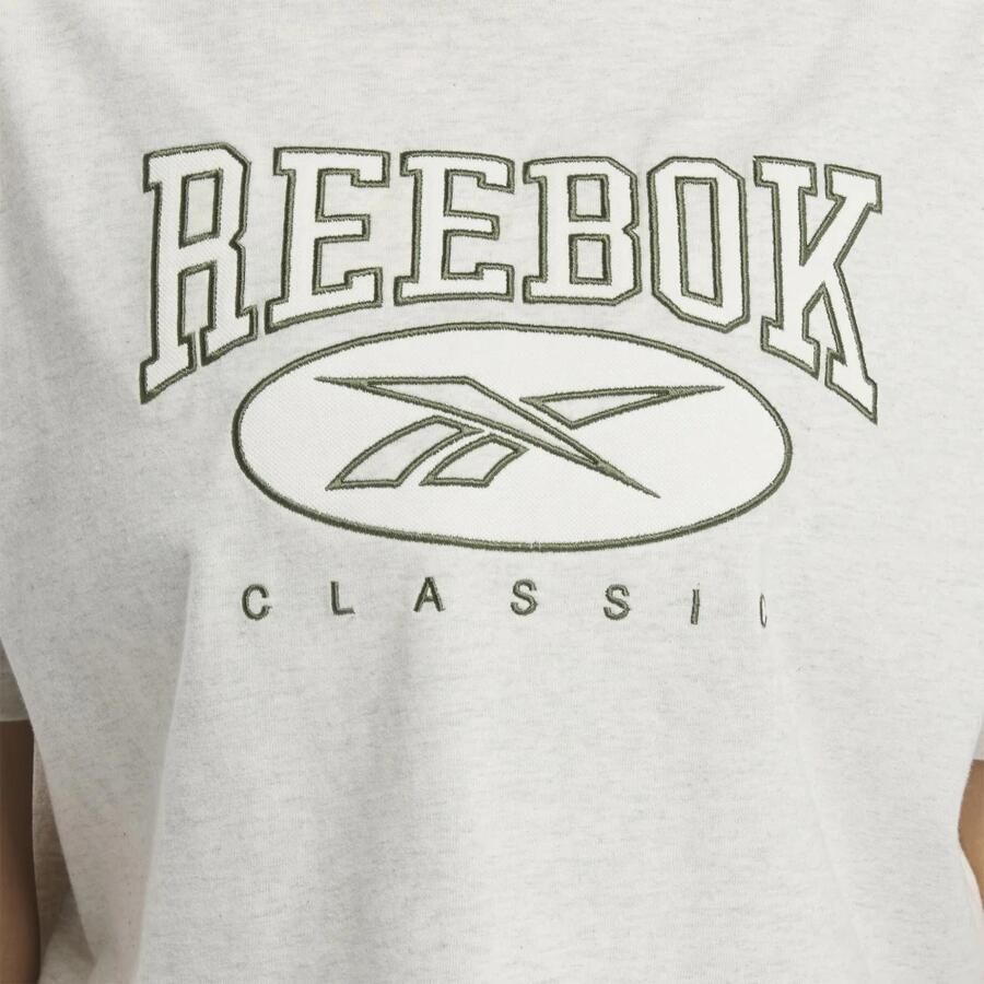 Reebok T-shirt met geborduurd logo Beige