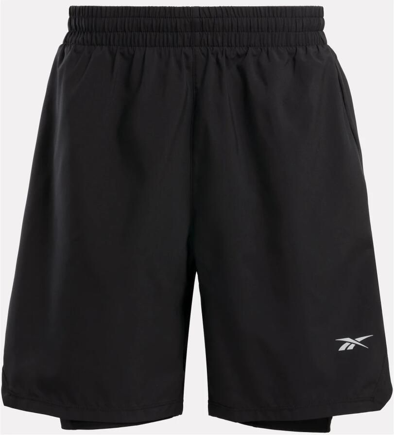 Reebok Short RUNNING 2-1 SHORT BLACK SOLAR LIME (1-delig) - Foto 6