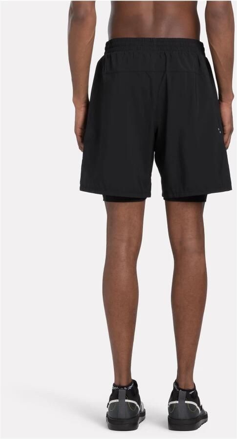 Reebok Short RUNNING 2-1 SHORT BLACK SOLAR LIME (1-delig) - Foto 4