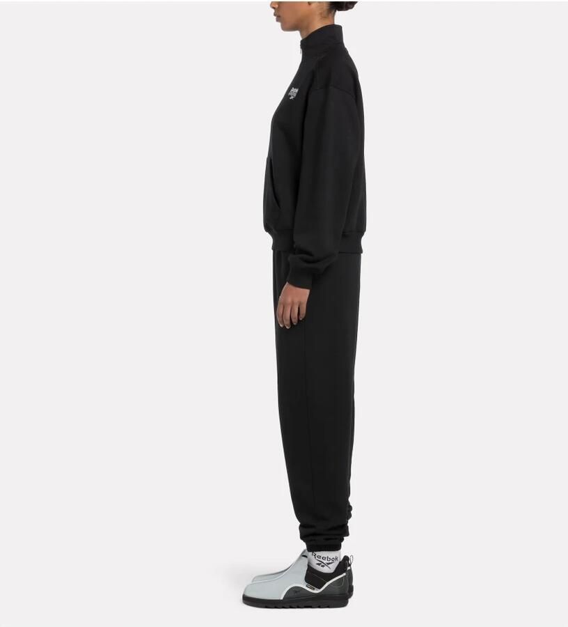 Reebok Kwart Zip Pullover Sweatshirt Black Dames - Foto 2