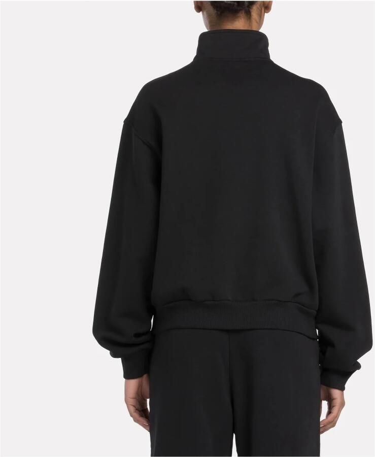 Reebok Kwart Zip Pullover Sweatshirt Black Dames - Foto 4