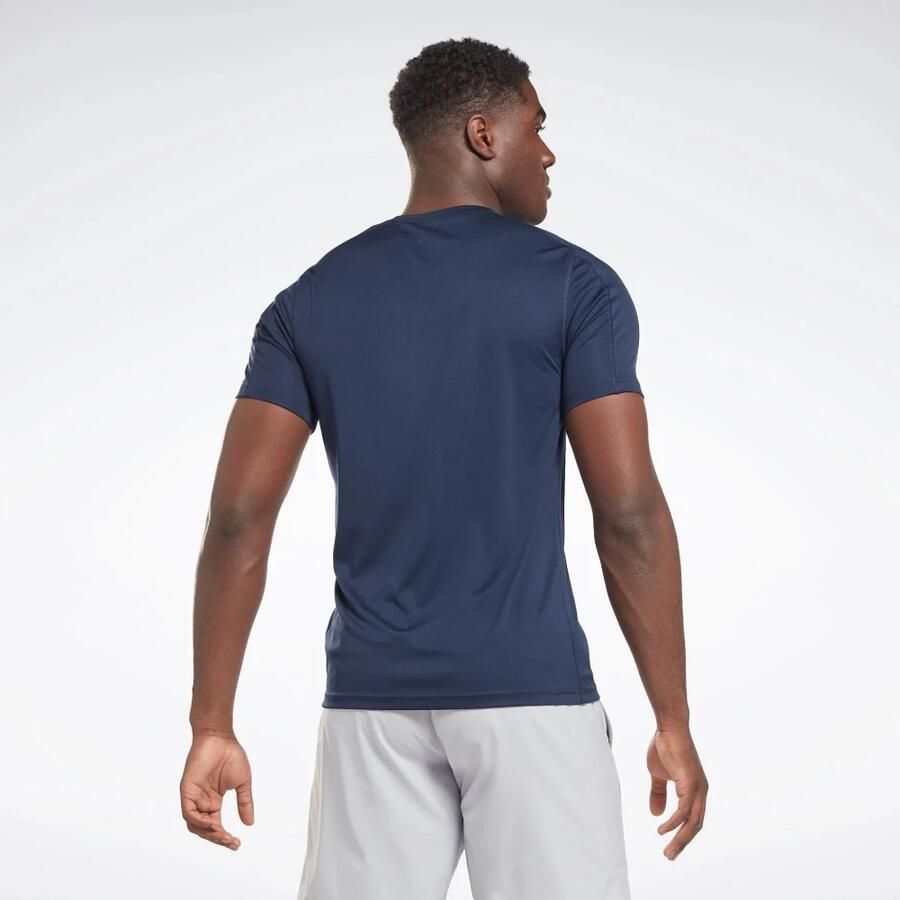 Reebok Prestatie Tech Tee Blue Heren - Foto 3