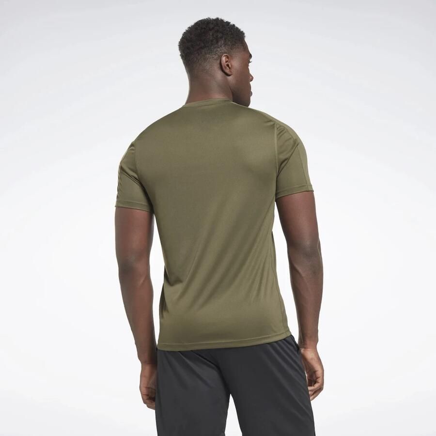 Reebok Technische T-shirt Green Heren - Foto 3