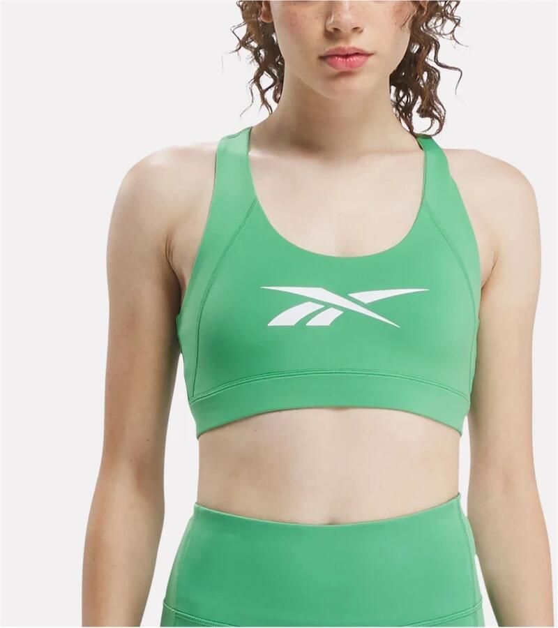 Reebok Classic Logo Sports Bra Green- Dames Green - Foto 4