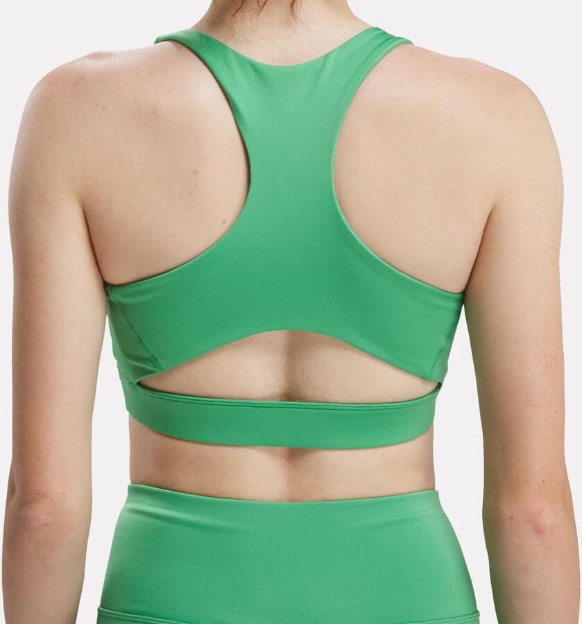 Reebok Classic Logo Sports Bra Green- Dames Green - Foto 2