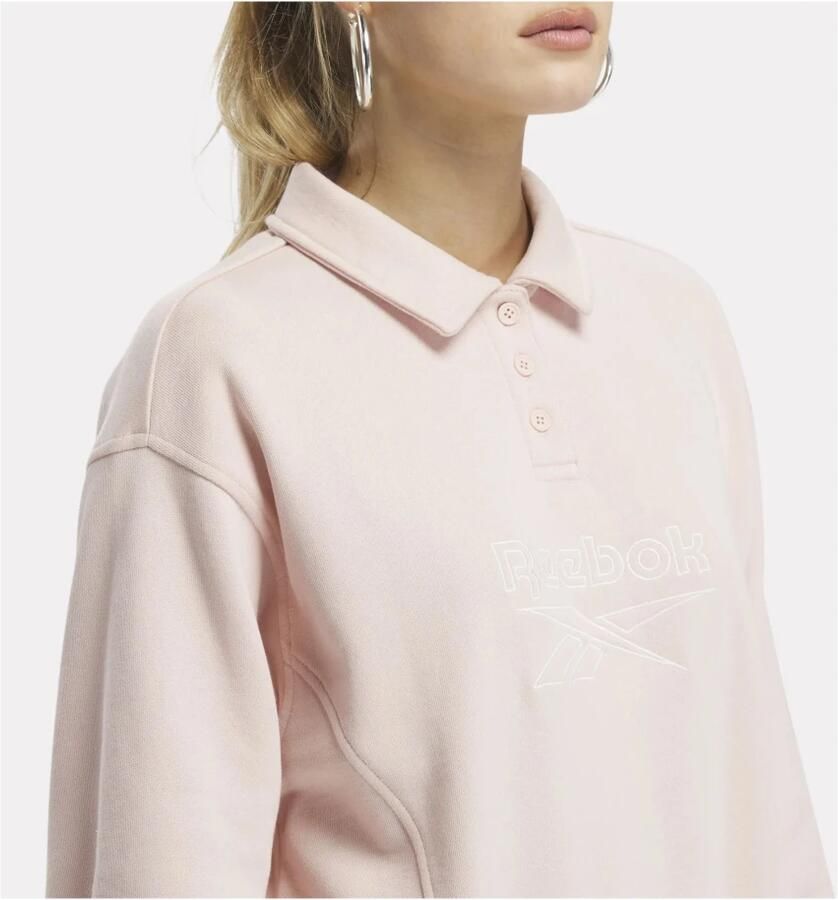 Reebok Tanktop met geborduurd logo Roze - Foto 4